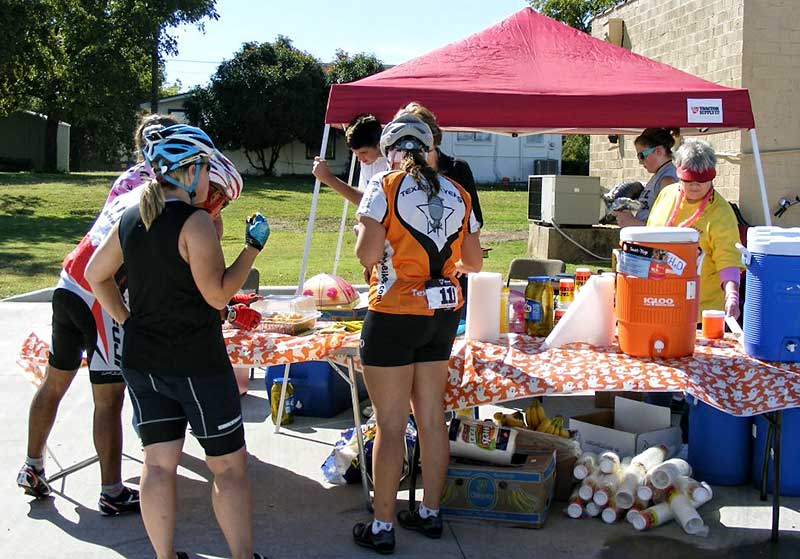 Rest Station, Mineral Wells Rotary Crazy Kicker Bike Ride